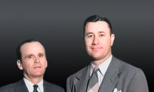 William Branham and Oral Roberts standing together